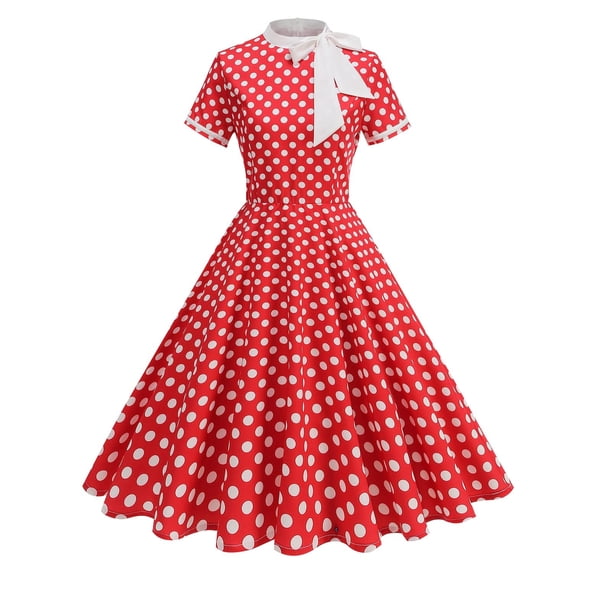 Vestido Corto de Verano de las Mujeres de Malla de Manga Corta Bordado Vestido de Pastel Retro, Vestido Ligero Casual para la Fiesta Y las Vacaciones