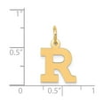 thumbnail image 4 of 14k Yellow Gold Letter R Pendant for Women or Unisex, Polished Block Initial Charm, Simple Alphabet Necklace Accessory, Dainty Personalized Jewelry for Identity or Everyday Style, 4 of 6