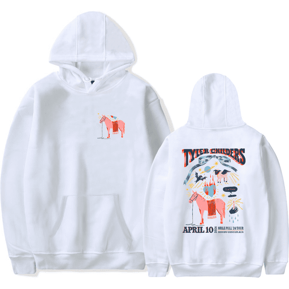 Tyler Childers Merch Hoodie Mule Pull Tour 2024 Austin Numbered Hoodies Streetwear Long Sleeve Men Women Pullovers