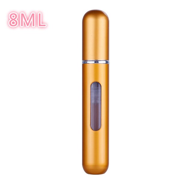 Mini botella portátil de aluminio recargable, atomizador de Perfume, contenedor de 5ml, botella de recarga de perfume, viaje, 5ml/8ml