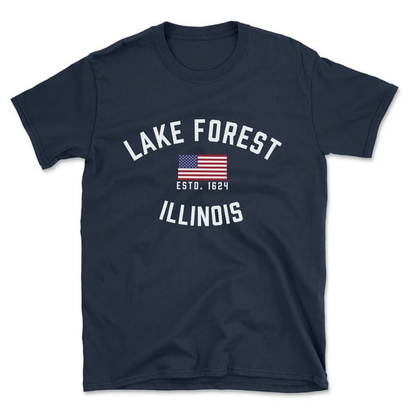 Lake Forest Illinois Patriot Men's Cotton T-Shirt