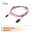 thumbnail image 3 of 5Pcs 3-Pin Servo Extension Cable Cord Connector Wire Male to Female 39.4inch 26AWG 30-Cores Servo Receiver Wire, 3 of 4