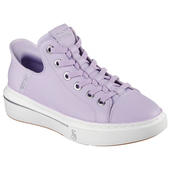 Skechers Sneakers for Women Leather Snoop One Og Slip-Ins Casual Shoes Memory Foam Insole Lightweight Cushioned Comfort Sport Walking Support Design