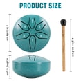 thumbnail image 4 of EASTROCK Steel Tongue Drum - 3 Inch 6-Note Mini Rain Drum with Mallets, Healing Sounds Musical Instrument for Outdoor/Party/Classes/Studio(Green), 4 of 7