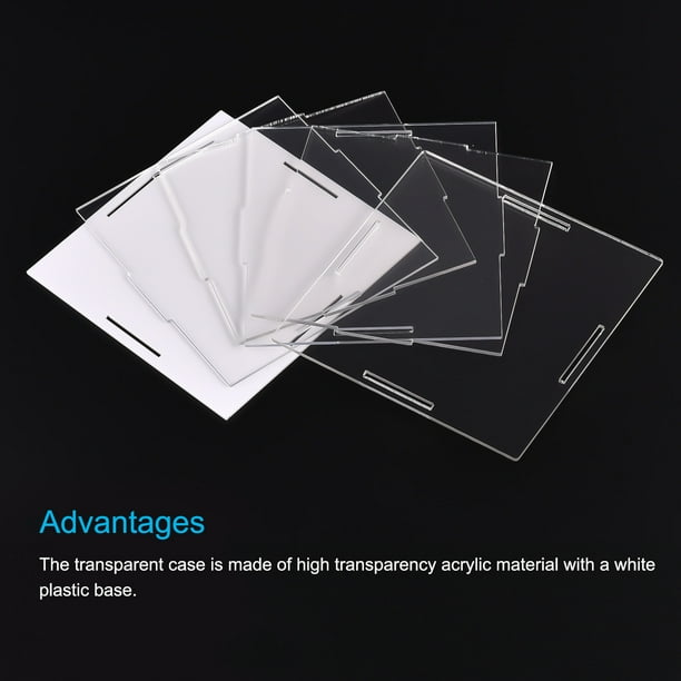 Vitrine Transparente pour Figurines, Support de Présentation Réglable à 3 Niveaux, Boîte de Présentation en Acrylique avec Porte Magnétique, Vitrine pour Figurines, Anti-Poussière