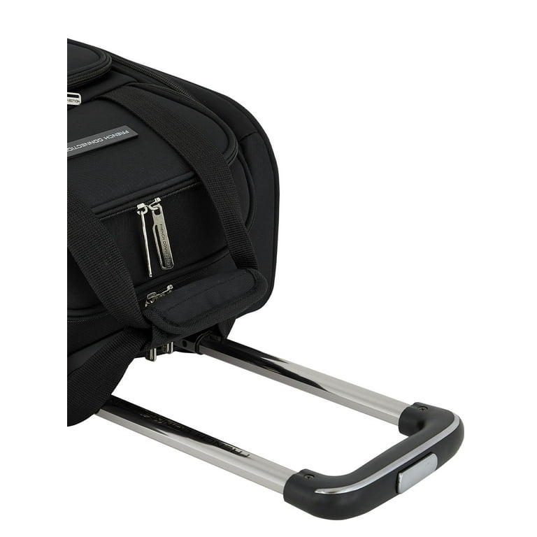 French Connection 16 Inch Under Seater Luggage, Black photo 6