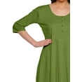thumbnail image 3 of Moomaya Solid Scoop Neck Indian Wear For Women Kurtis Readymade Kurti Anarkali, 3 of 5