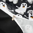 thumbnail image 4 of Homewish 3D Cartoon Ghost Twin Duvet Cover for Adults, Black Gray Screaming Halloween Twin Bedding, Black Reversible, 2pcs, 1 Duvet Cover and 1 Pillowcase, 4 of 6