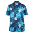 thumbnail image 1 of Monterey Club Men's Barnicle Leaves Print Golf Polo Shirt #1699, 1 of 2