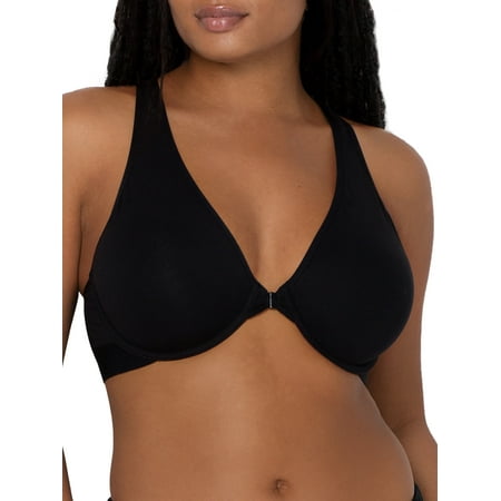 

Smart & Sexy Women s Comfort Cotton Front & Back Close Racerback Bra Style-SA1411