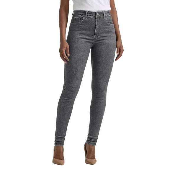 Skinny Jeans for Women Trendy High Waist Slim Fit Comfort Jeggings Jeans Stretchy Denim Pants Work Casual Gray M