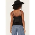 thumbnail image 4 of Shyanne Women's Lace Trim Satin Cami - SWSU24W88-BLK   US, 4 of 4