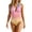 Orange #073, variant on Womens One Piece Swimsuit Halter Deep V Neck Tummy Control Solid Color Bathing Suit Slimming Monokini Swimwear for Beach Pool Vacation, XL