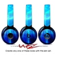 thumbnail image 3 of Skin Wrap for Beats Solo Pro Headphones Cubic Shards Blue Sticker Decal Only BEATS NOT INCLUDED, 3 of 5