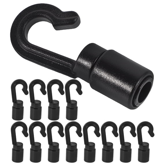 LITINKIMI Kayak Hooks for Camping Black 30Pcs 1.81X0.75X0.47In