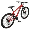 thumbnail image 3 of 26" Mongoose Durham Unisex Mountain Bike, Red and Black, 21 Speeds, Teens Ages 12+, 3 of 7