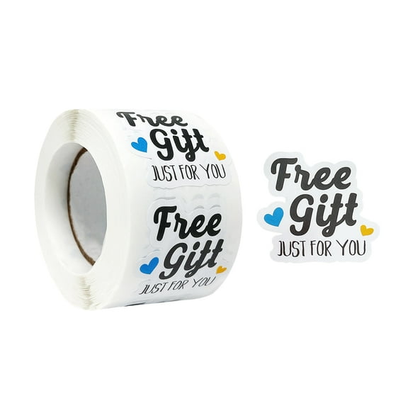 Wrapables Just for You Small Business Thank You Stickers Roll, Sealing Stickers and Labels for Boxes, Envelopes, Bags and Packages (500pcs)