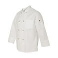 Chef Designs® Eight Pearl Button Chef Coat with Thermometer Pocket