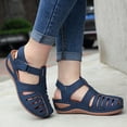 thumbnail image 2 of Sandalias de estilo bohemio para Mujer, zapatos de gladiador con tacón, cuñas elegantes, Verano, 2 of 5