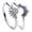 silver sun moon, variant on Sun Moon Couple Rings Set, Stackable CZ Open Rings Celestial Jewelry for Women Men
