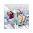 thumbnail image 4 of 4 Layers Student Bookshelf Organizer, Freestanding Desk Storage Rack Shelf With Magazine Holder, Office Table Filing Shelves, Desktop Stationery Divid, 4 of 4