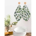 thumbnail image 2 of St Patrick's Day Kitchen Dish Towels for Drying Dishes Set of 2, Spring Four Leaf Shamrock Spring Watercolor Waffle Weave Microfiber Hand Tea Bathroom Towels Quick Dry & Absorbent Towel 12x12, 2 of 7