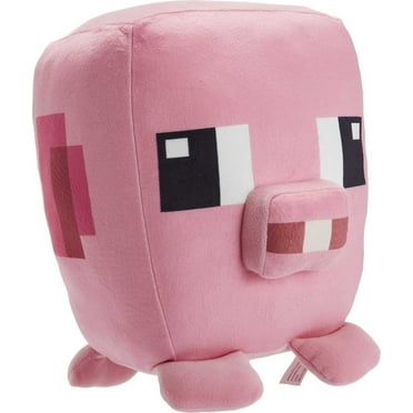 Minecraft Cuutopia 10-in Pig Plush Character Pillow Doll, Collectible Toy
