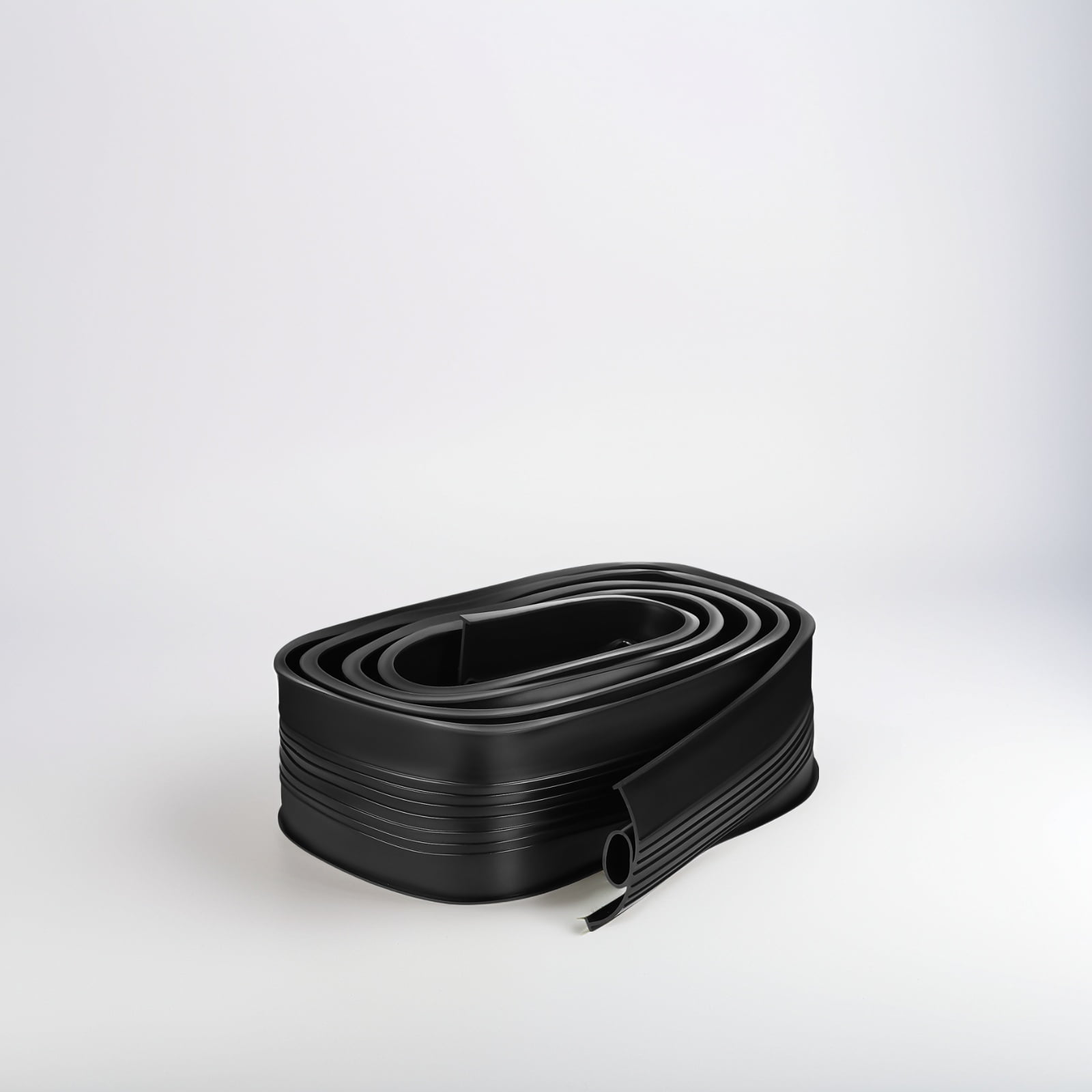 UPOUART Bottom Seal Sealing Strip EPDM Black for Homeowners Insulation 1 Roll