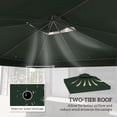 thumbnail image 4 of 10' x 10' Double Tier Gazebo Replacement Canopy Cover, UPF30+, Green, 4 of 10