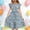 A285 Multicolor, variant on Xdegoge Kids Girls's Easter Bunny Basket Dress Midi Tiered A Line Crewneck Ruffle Sleeve Tween Summer Sundress Flowy Flattering Lightweight Holiday Theme Party Casual Wear for Teen