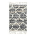 thumbnail image 3 of Unique Loom Hygge Shag Collection Area Rug - Trellis (2' 2" x 3' 1" Rectangle Gray/Beige), 3 of 7