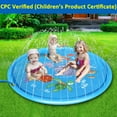thumbnail image 3 of Gamexcel 68" Splash Pad Water Fun Mats Games Sprinkler for Children Garden Summer Party Inflatable Outdoor Play Mat Toy, 3 of 10