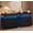 Black Wood, variant on Howcool LED Nightstand, 2 Drawer Bedside Side Table with LED Lights for Bedroom Living Room