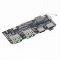 thumbnail image 2 of QC4.0 QC3.0 LED Dual USB 5V 4.5A 22.5W Micro/Type-C USB Mobile Power Bank 18650 Charging Module Temperature Protection,B,1 x Mobile Power Bank 18650 Charging Module,Black, 2 of 8