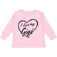 thumbnail image 3 of Inktastic I Love My Gigi in Black Chalk Heart Boys or Girls Long Sleeve Toddler T-Shirt, 3 of 5