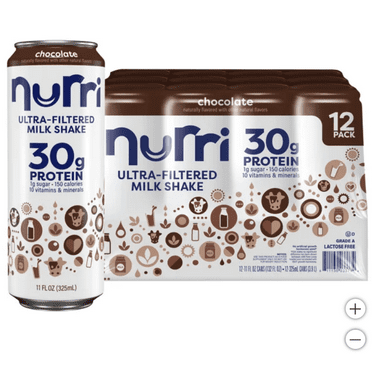 Nurri 30g Protein Shake, Chocolate, 11 fl oz, 12-pack
