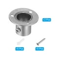 thumbnail image 3 of Uxcell 1.26"Dia Closet Rod Bracket,O Shape Stainless Steel Closet Pole Socket Rod Holder for Closet Wardrobe,2Pack, 3 of 6
