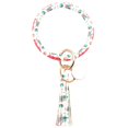 thumbnail image 2 of Fiudx Ofertas Flash Artículos En Oferta Pulsera De Cuero Grande Navideña Con Borla, Llavero Redondo, Anillo, Joyería, 2 of 2