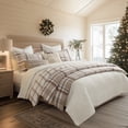 thumbnail image 3 of Levtex Home - Spencer Plaid Neutral - King Duvet Cover (106x94in.) + Two King Shams (20x36in.) - Plaid - Beige Tan Cream - Reversible - Brushed Flannel, 3 of 8