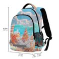 thumbnail image 3 of ALAZA Starfish Conch on Beach Backpack Elementary School Bag Bookbag Travel Rucksack, 3 of 7