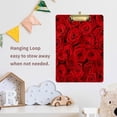 thumbnail image 6 of FMSHPON Vintage Red Rose Clipboard Hardboard Wood Nursing Clip Board and Pull for Standard A4 Letter 13x9 inches, 6 of 7