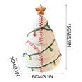 thumbnail image 2 of Sports Ball Christmas Tree Decor, LED Lighted Holiday Decor with Topper Star, Unique Gifts for Sports Lovers, Christmas Ornament for Tabletop Holiday Party Indoor Desks, C, 2 of 8