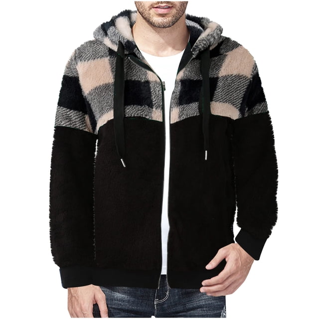 Puntoco Chaquetas De Abrigo Casuales Con Capucha Y Mangas Largas De Color Sólido Para Hombre A La Moda