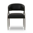 thumbnail image 6 of TOV Furniture Tatum Black Vegan Leather 2-Tone Dining Chair, 6 of 7