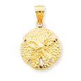 thumbnail image 1 of Collier Pendentif Étoile de Mer en Or Jaune 14k Sable Dollar Étoile de Mer, 1 of 8
