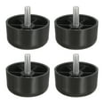thumbnail image 1 of Uxcell 4 paquetes de patas de muebles M8 x 1.18 x 2.17 pulgadas, patas de sofá de plástico, patas de reemplazo en forma de cono, 1 of 6