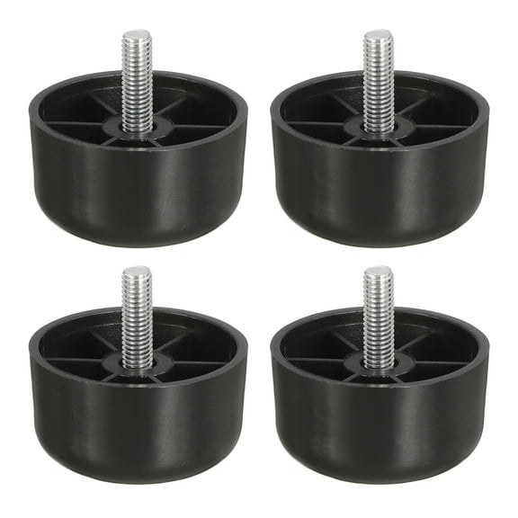 Uxcell 4 pack M8 x 1.18 x 2.17 inch Furniture Legs, Plastic Sofa Coach Legs Tapered Replacement Legs