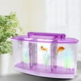 thumbnail image 4 of LAFGUR Small Aquarium, Desktop Fish Tank, For Betta With LED Light Small Fishes With Water Change Valve, 4 of 8