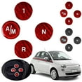 thumbnail image 2 of For Fiat 500 Abarth 595 695 Car Gear Shift Button Cover Decorative Sticker a a, 2 of 8