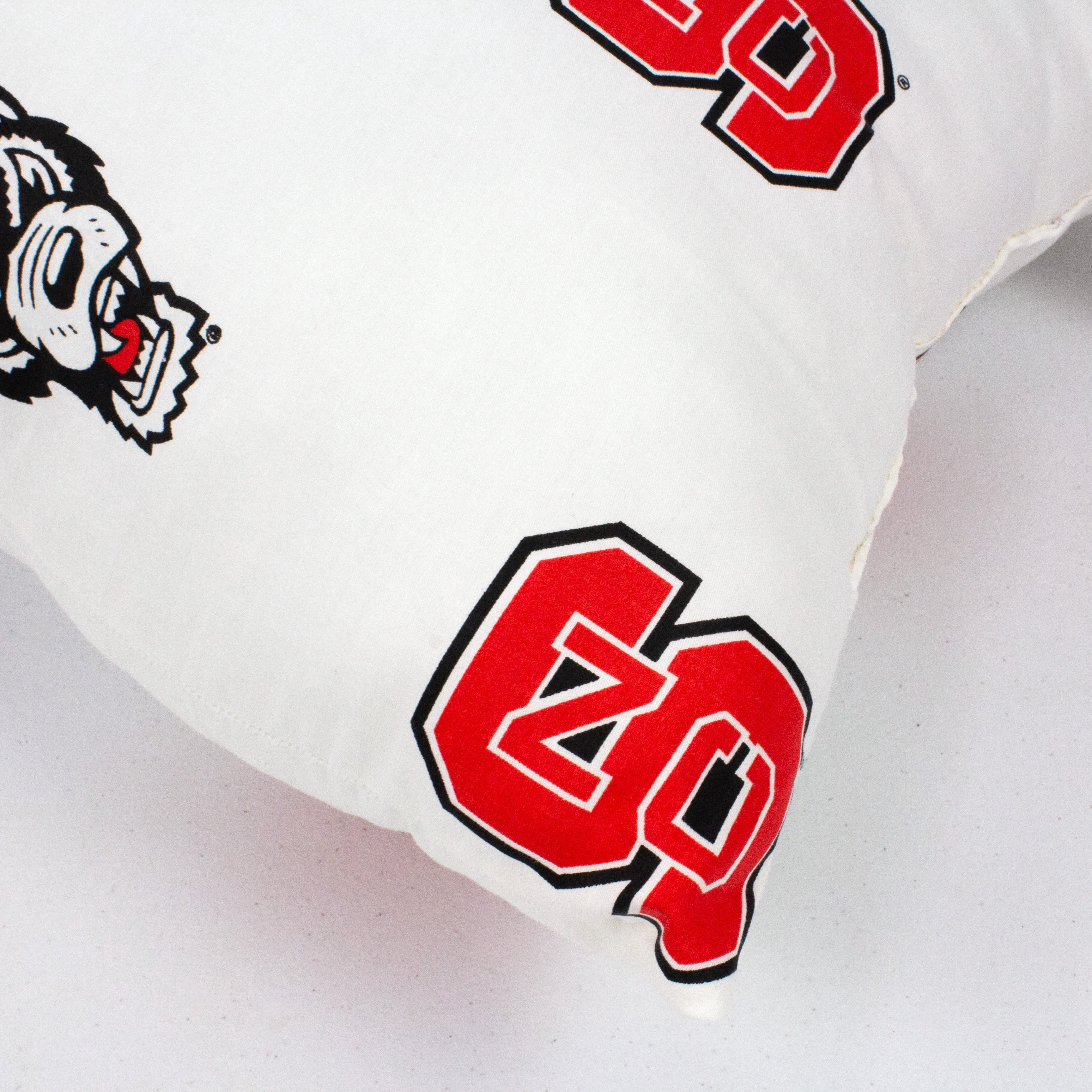 NC State Wolfpack 16" Decorative Pillow - White
